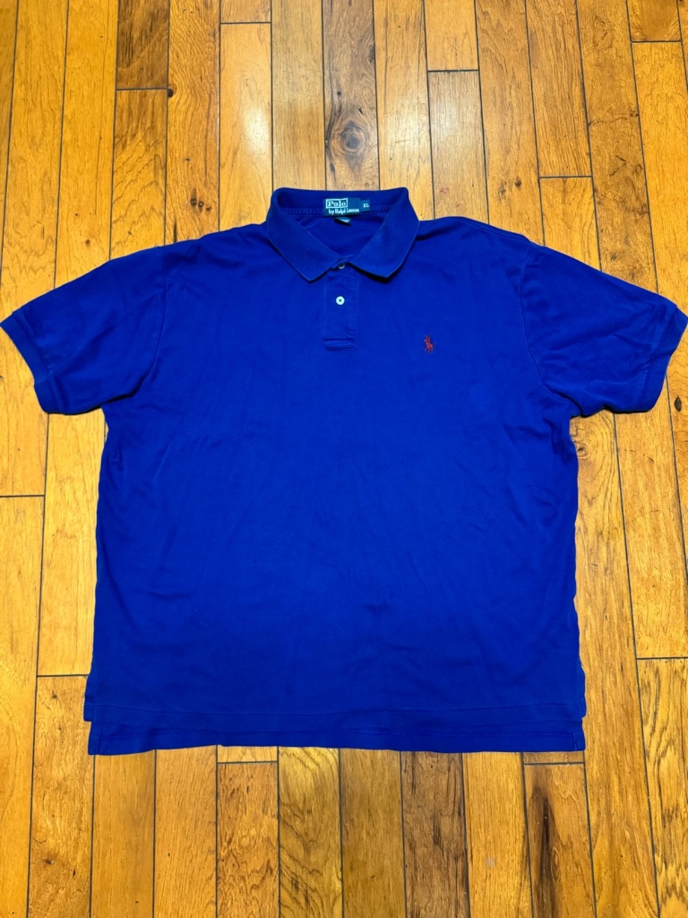 Polo by Ralph Lauren Men's Deep Blue Polo with Red Pony